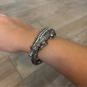 Brighton Gator Alligator Bracelet w. Swarovski crystals